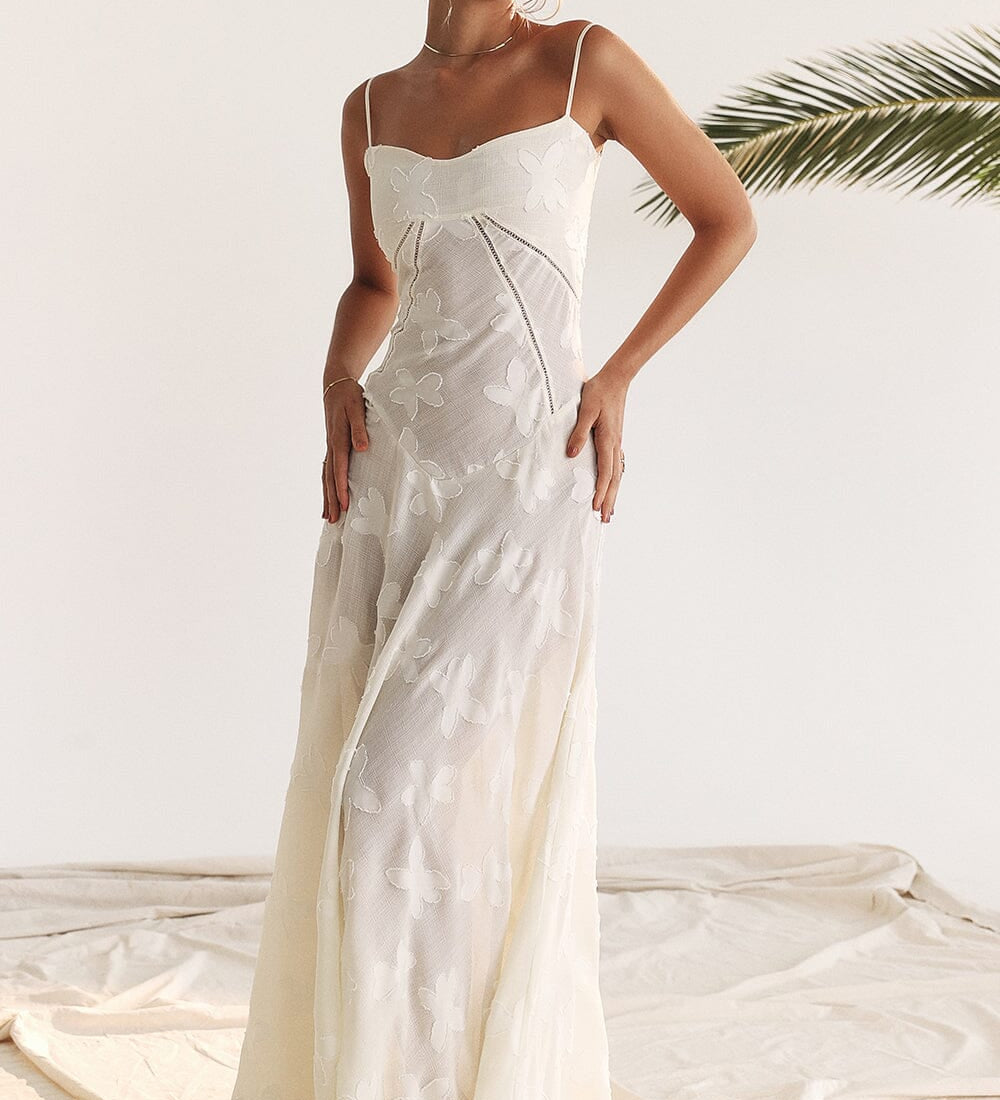 Serena - Vestido longo elegante para casamentos e eventos