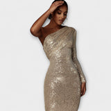 Rita - Vestido de Noite com Decote Cruzado