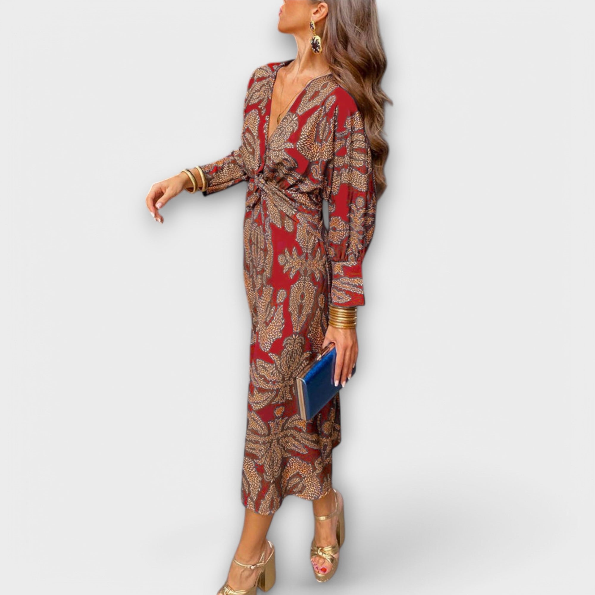 Oriana - Vestido elegante com mangas compridas