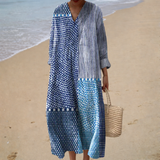 Vestido de Verão com Estampado Favorecedor