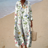 Vestido de Verão com Estampado Favorecedor