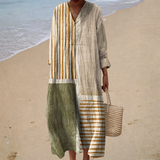 Vestido de Verão com Estampado Favorecedor