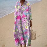 Vestido de Verão Estampado Marcante