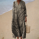 Vestido de Verão com Estampado Favorecedor