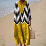 Vestido de Verão com Estampado Favorecedor