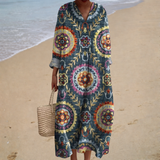 Vestido de Verão com Estampado Favorecedor