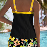 Elisa | Tankini de Duas Peças Elegante