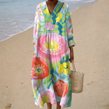 Vestido de Verão com Estampado Favorecedor