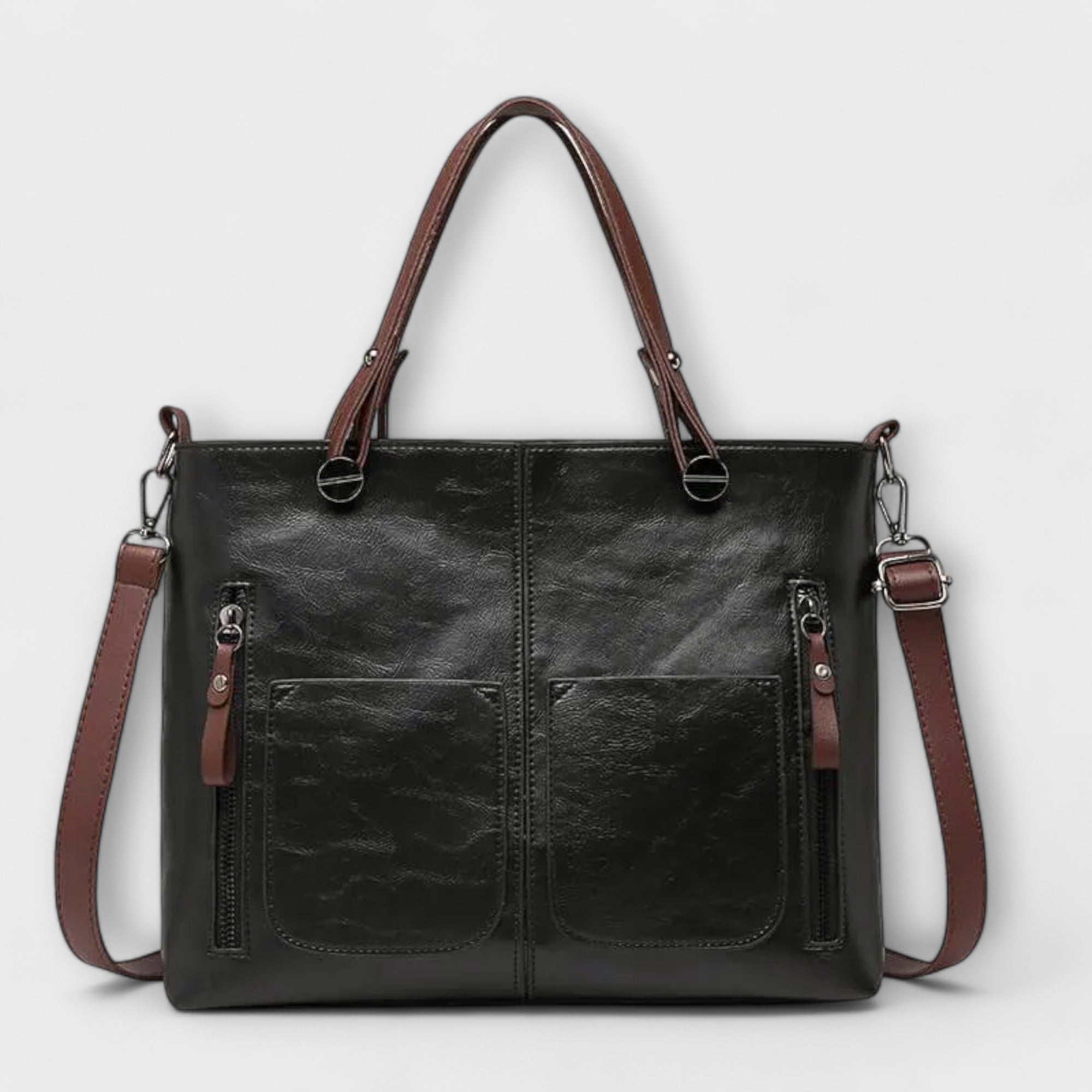 Maria. - Bolsa de couro elegante
