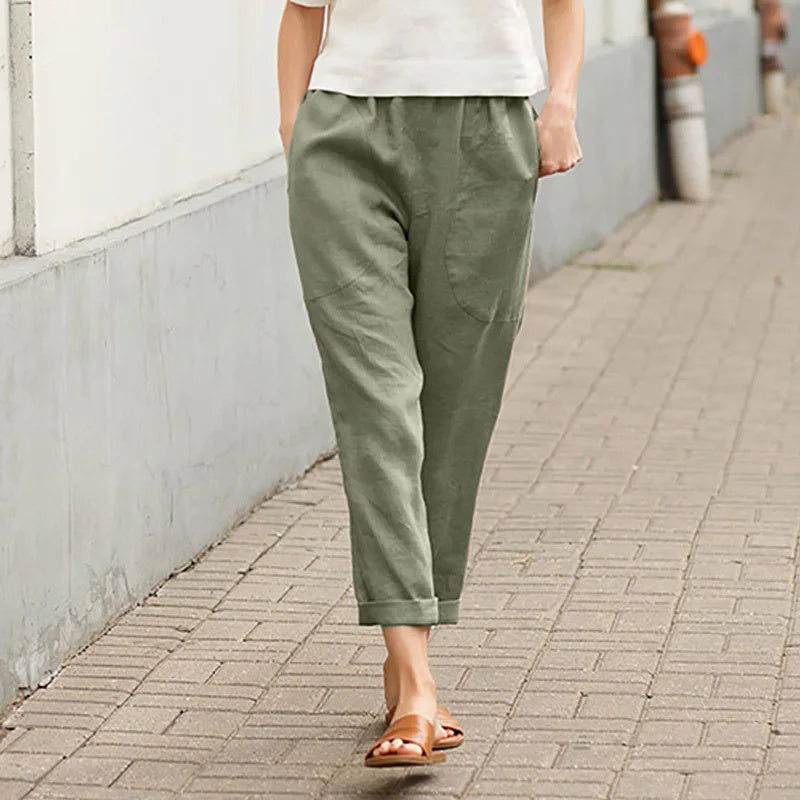 Cristina | Calças Largas com Bolsos