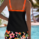 Elisa | Tankini de Duas Peças Elegante