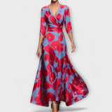 Inês - Vestido de senhora com manga elegante